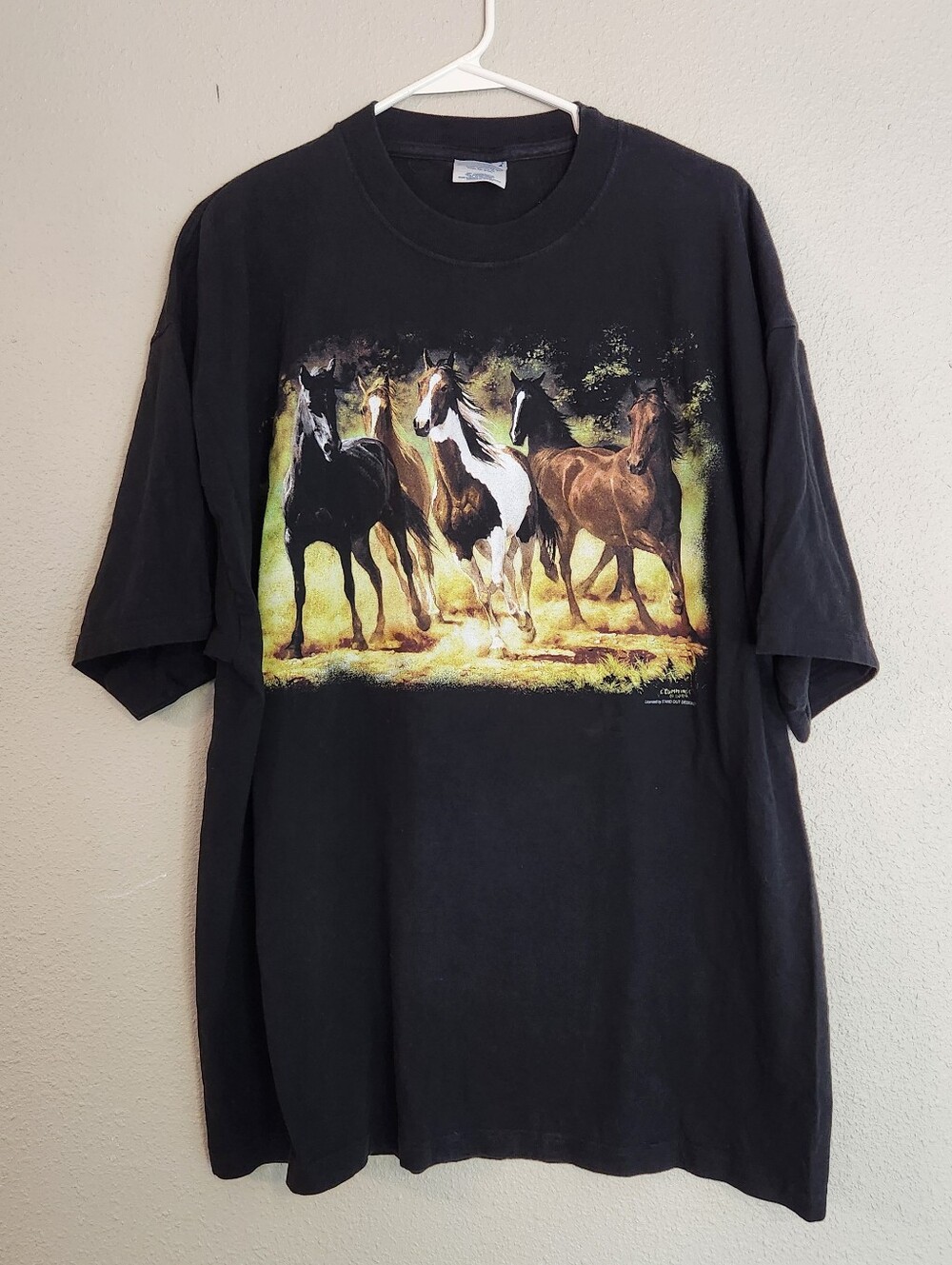 Vintage Horse Graphic T-Shirt Size XXL